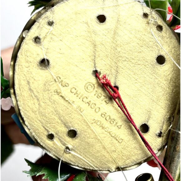 VTG 1974 Candle Light Christmas Tree Wind Chime Mid Century Style Kitsch Read - Picture 11 of 15